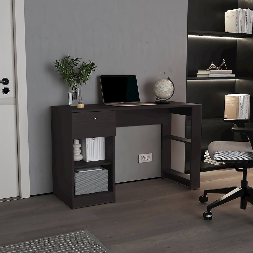 Menlo Desk , Office, Black. Picture 8