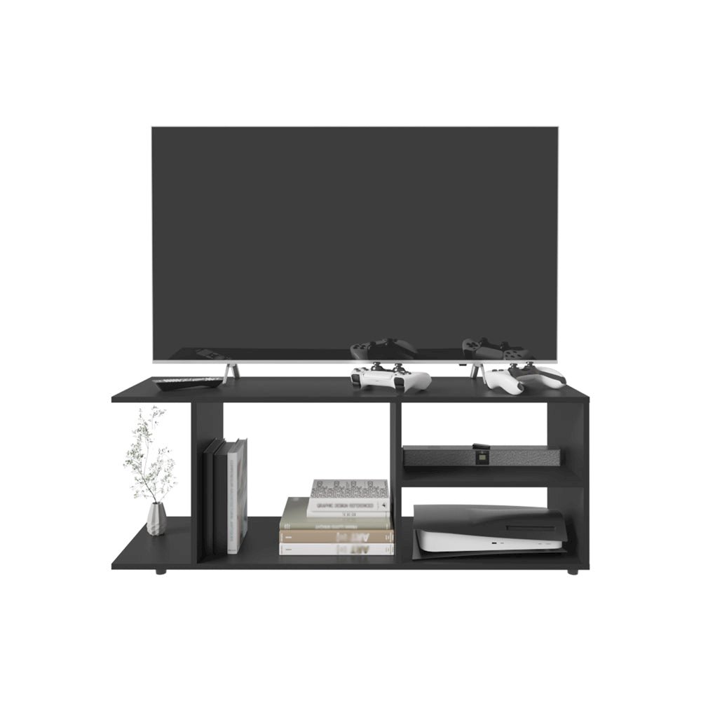 Entertainment Center Barton, Living Room, Black. Picture 4