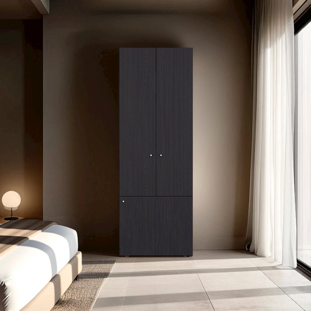 Soham Armoire Extension Duo, 3 Doors and Shelves for Bedroom. Picture 2