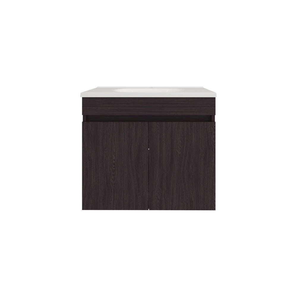 Colville Vanity Sink Wall Mounted, Two Doors, Compact Floating Design. Picture 1