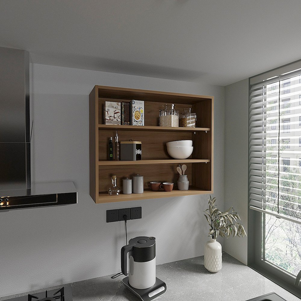 Floating Shelf Meeker, Kitchen, Beige. Picture 4