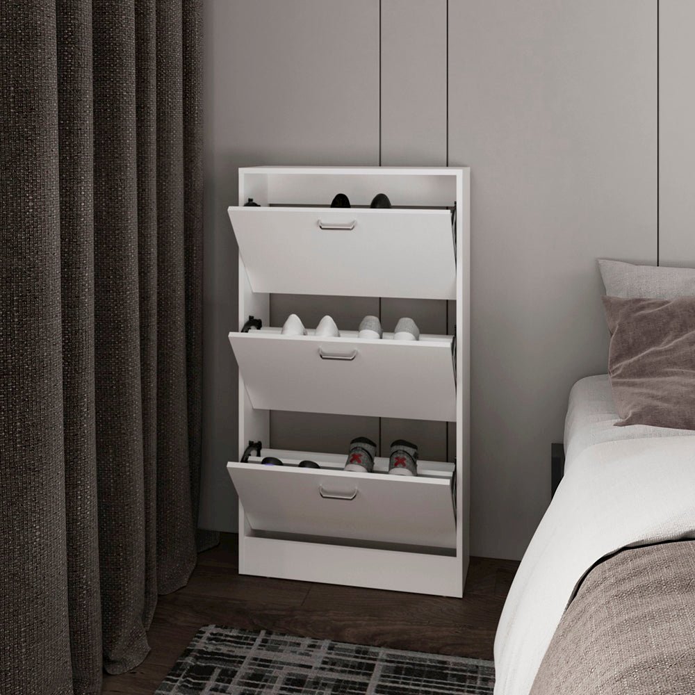 Amanda Park Shoe Rack, Bedroom, White. Picture 5