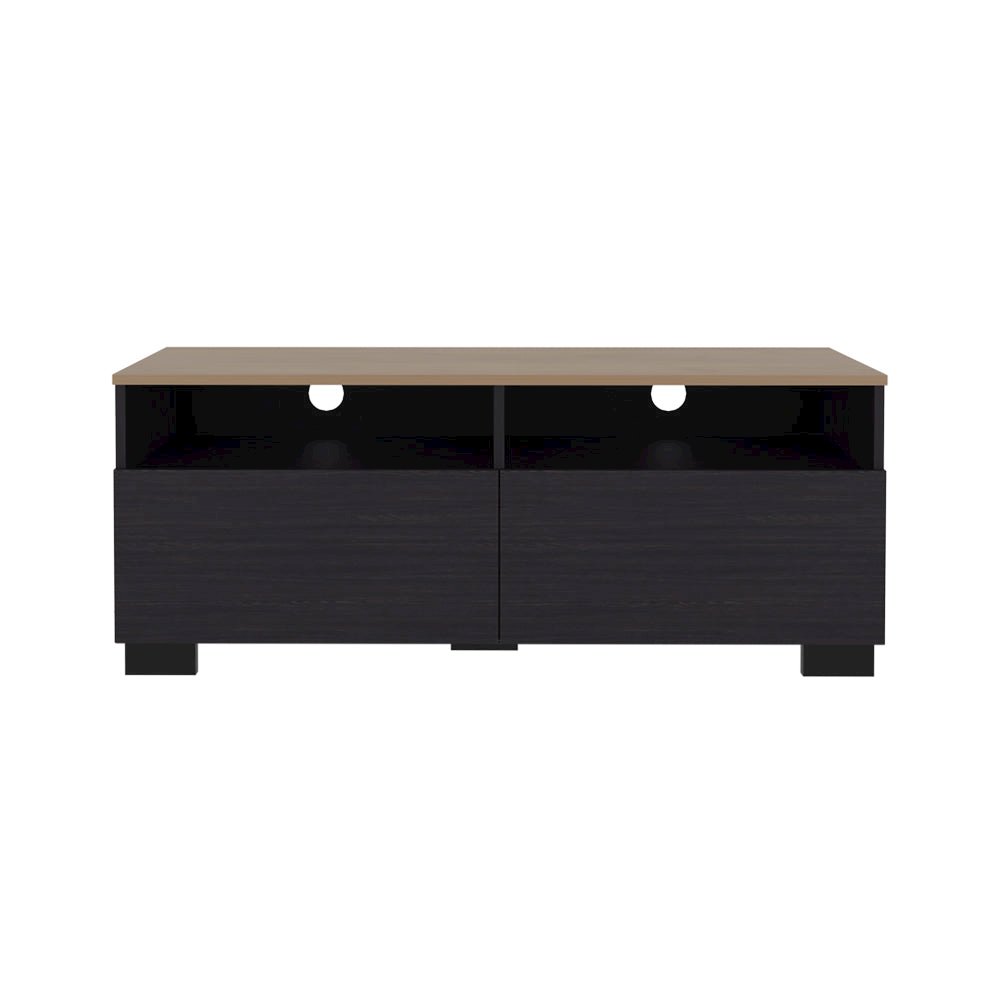 Tanner TV Stand, 2 Shelves, Open Storage, Living Room. Picture 1