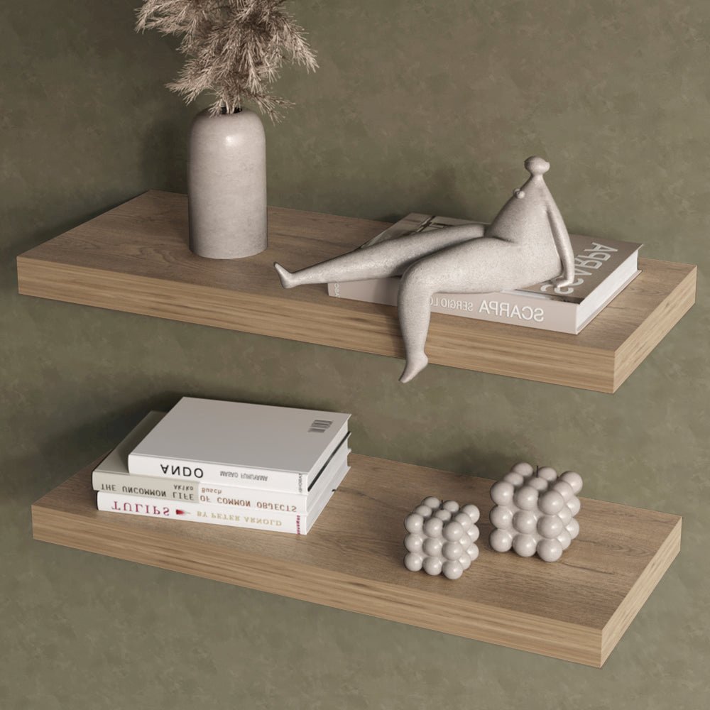 Double Floating Shelf Dallas Stylish Set of Two Shelves. Picture 3