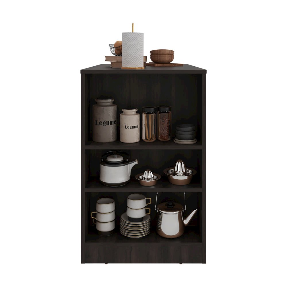Kitchen Island Doyle Lotus, Brown. Picture 4