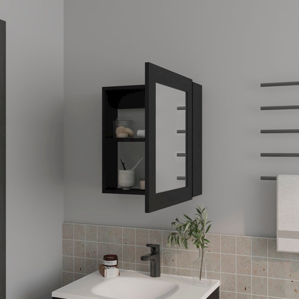 Medicine Cabinet Hailey, Bathroom, Black. Picture 5