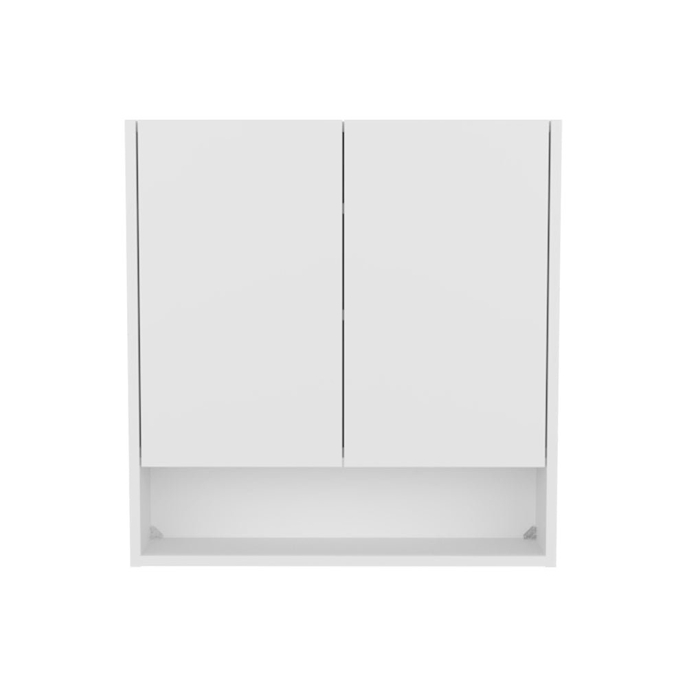 Hickory Double Door Medicine Cabinet, Ideal for Bathroom Storage. Picture 1