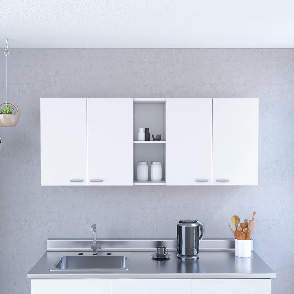 Wall Cabinet Ontario, Double Door, White Finish. Picture 1