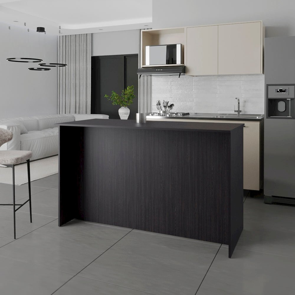 Kitchen Island Leoti, Kitchen, Black. Picture 4