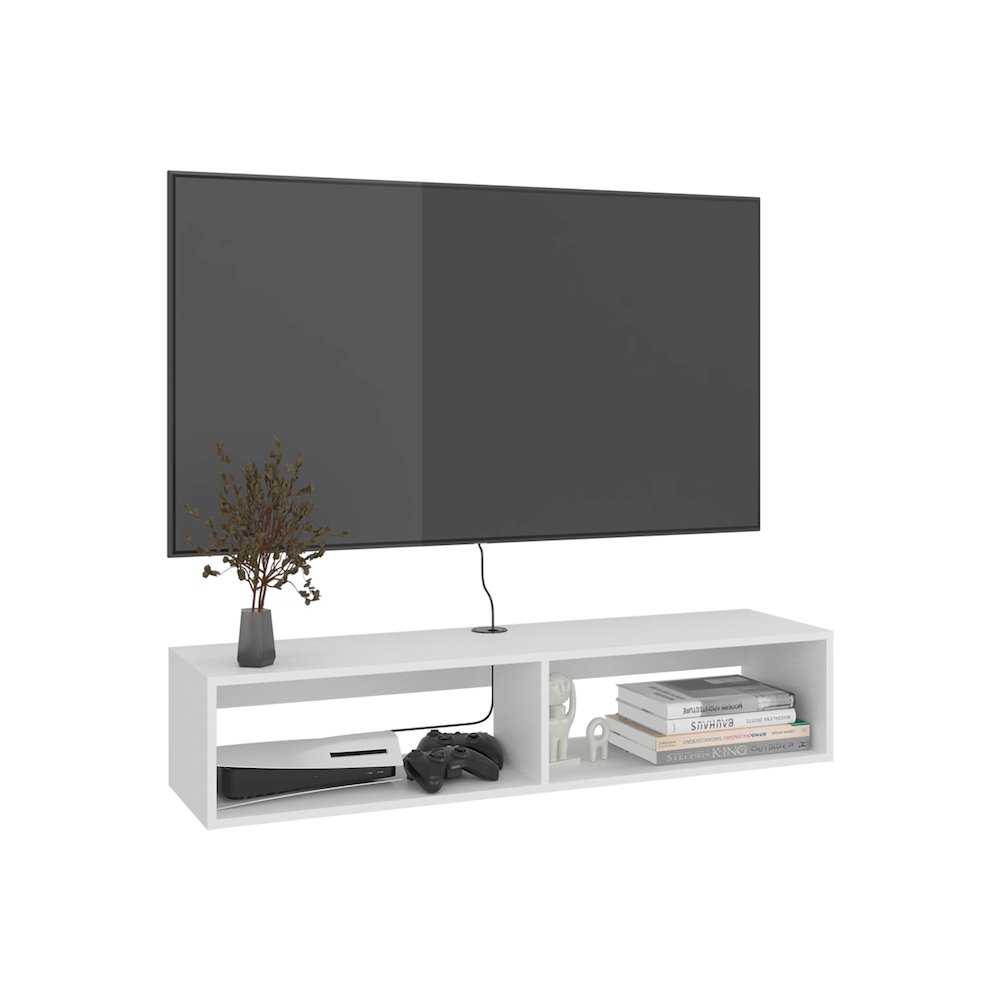 Entertainment Center Shelley, Living Room, White. Picture 2