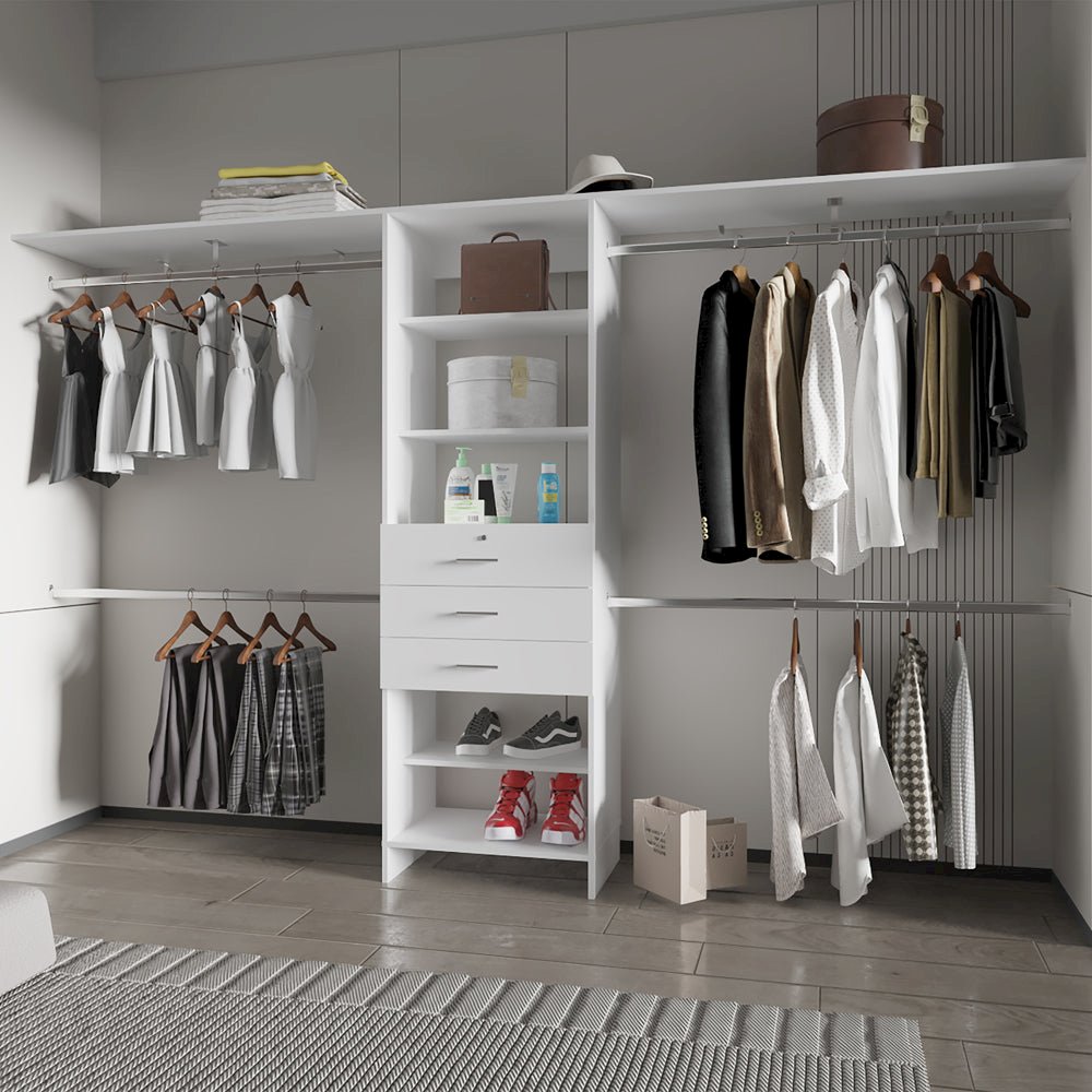 Taos Closet Organization System, Badroom, White. Picture 2
