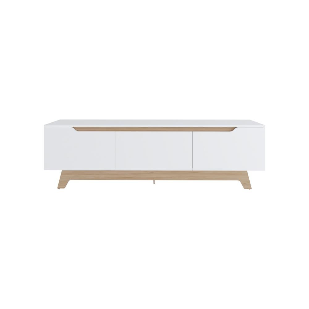 Yukon Tv Stand, Living Room, White / Macadamia. Picture 1