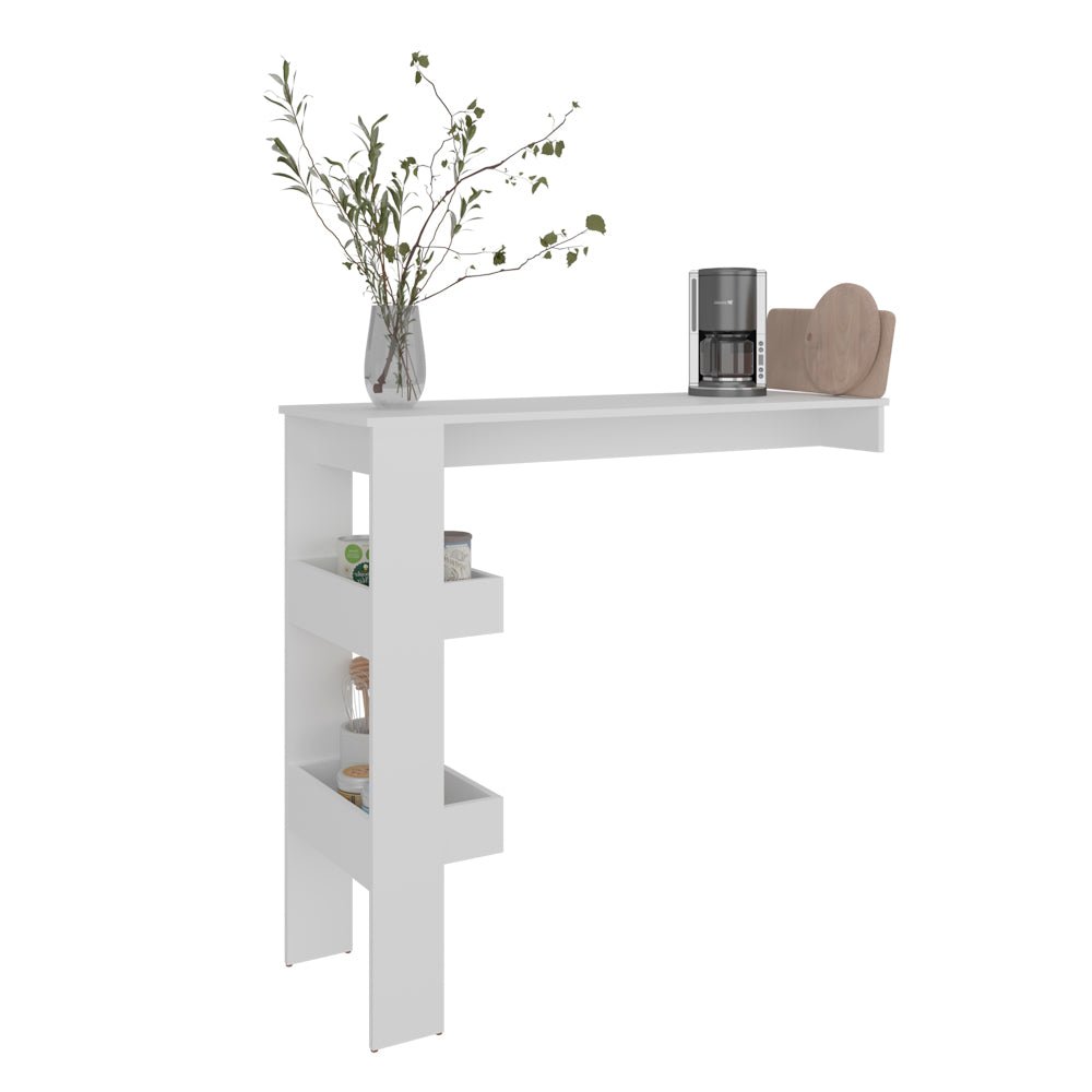Othello Table, Contemporary Table with Open Shelves for Kitchen. Picture 3