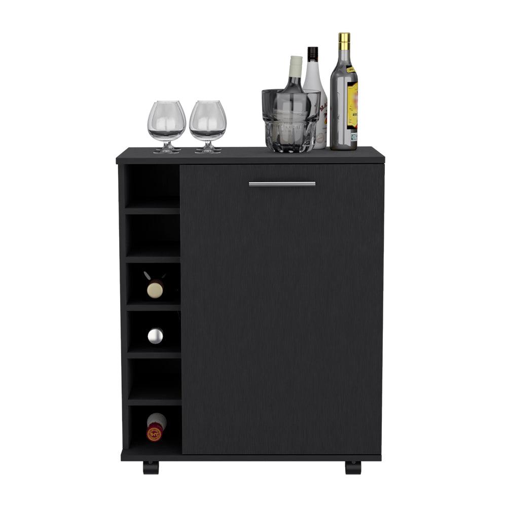 Bar Cart Cisco, Living Room, Black. Picture 5
