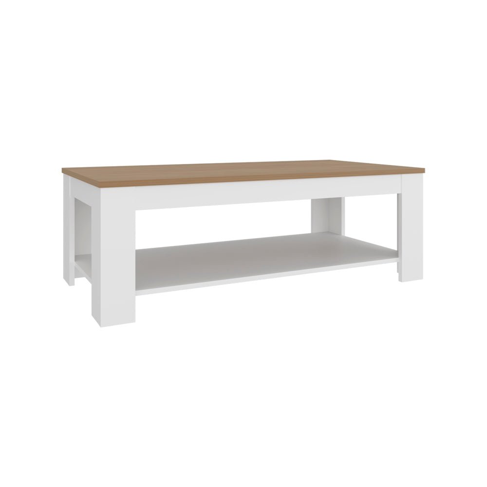 Bazine Table Nova, Modern Coffee Table with Open Shelf, Stylish Living Room. Picture 4
