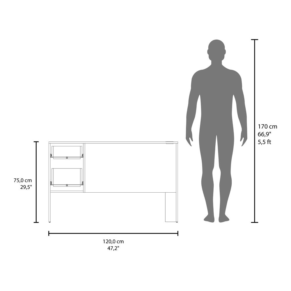 Odin Desk - Modern and Functional Desk with Drawers for Home Office. Picture 5