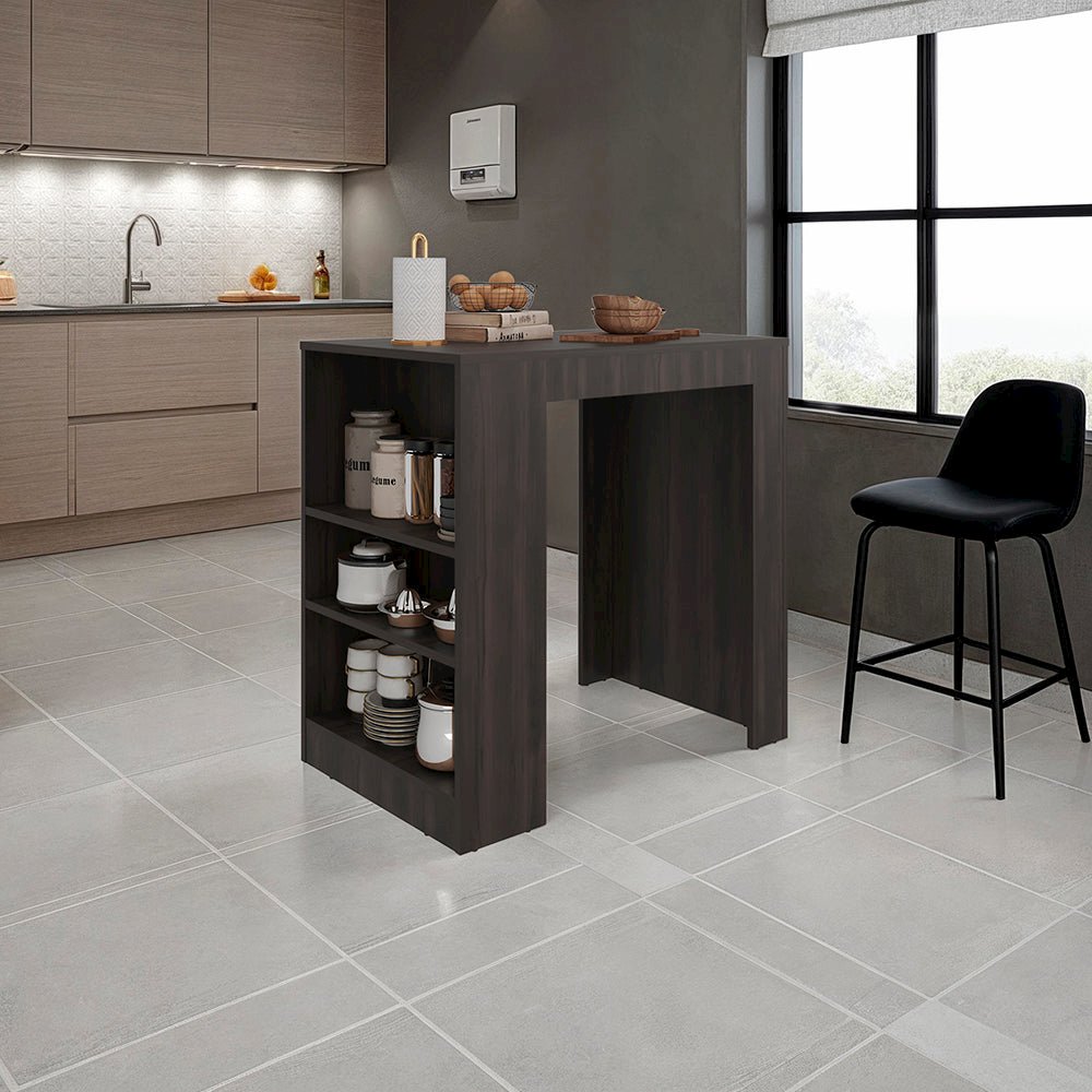 Kitchen Island Doyle Lotus, Brown. Picture 5