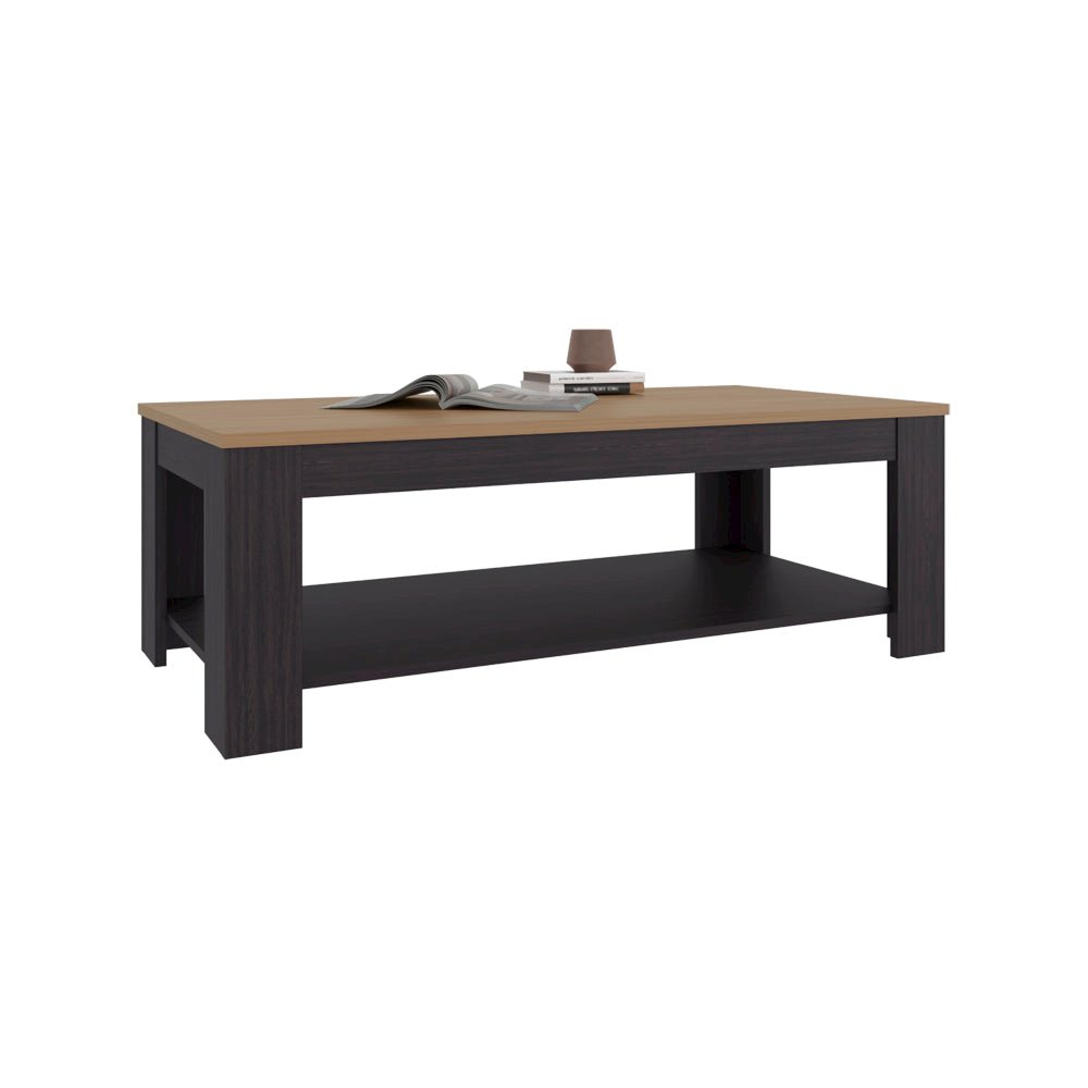 Bazine Table Nova, Modern Coffee Table with Open Shelf, Stylish Living Room. Picture 3