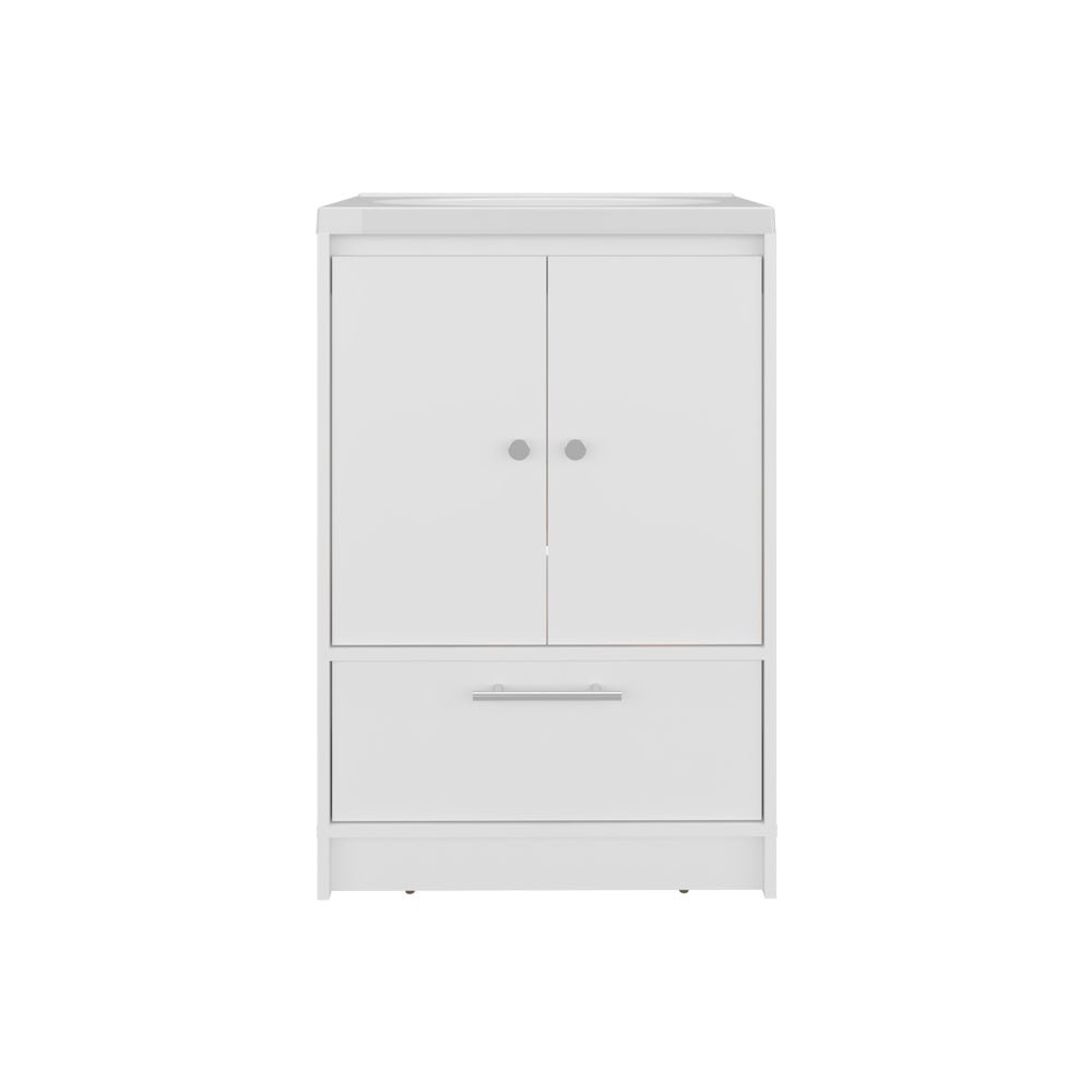 Bathroom Vanity 60 Kronos, Black, for Bathroom, integrated ceramic sink. Picture 1