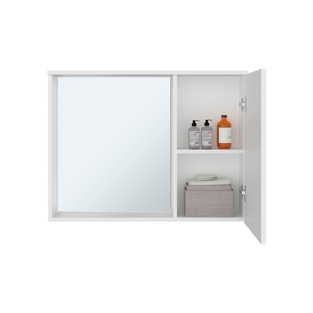 Irwin Modern Medicine Cabinet with Mirror – White Manufactured Wood Finish. Picture 2