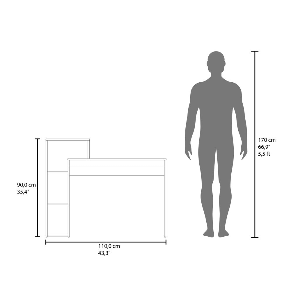 Foxburg Desk , Office, Black. Picture 7