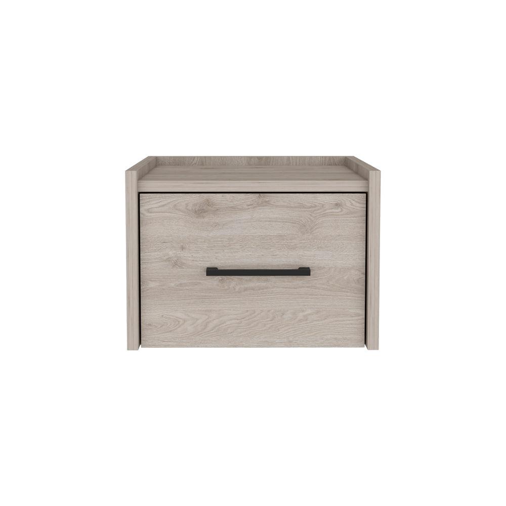 Floating Nightstand Calion, Bedroom, Light Gray. Picture 1