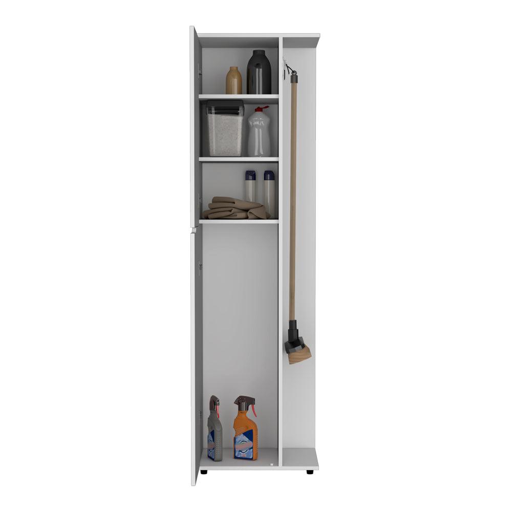 Broom Storage Closet Edmond, Kitchen, White. Picture 4