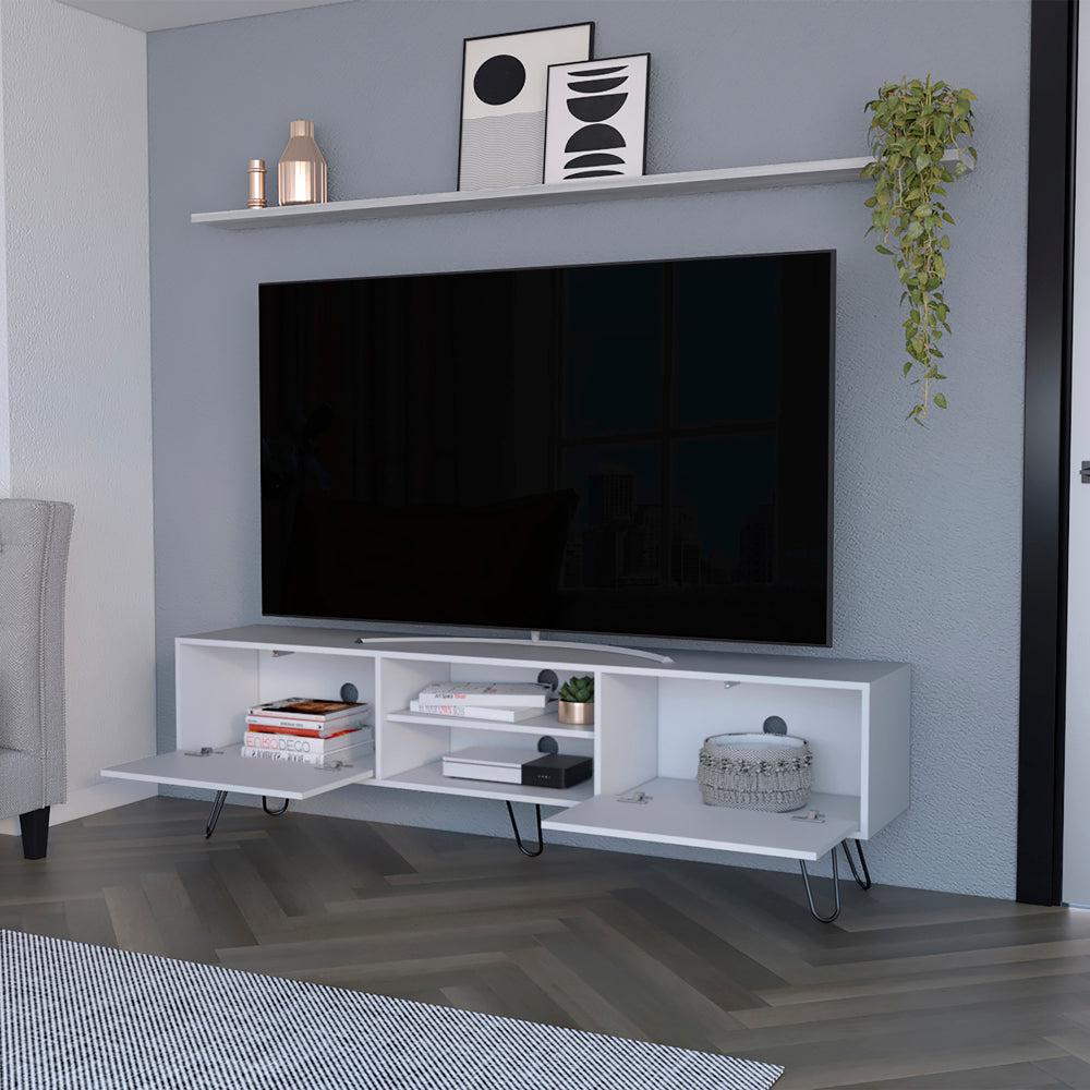 Tv Stand Franklin, Living Room, White. Picture 5