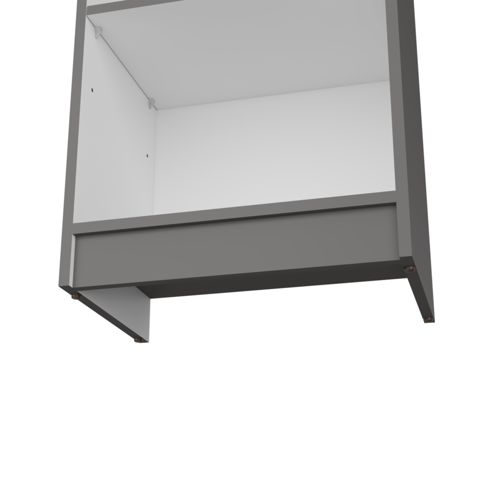Bookcase XS Benzoni, Office, Matt Gray / White. Picture 5