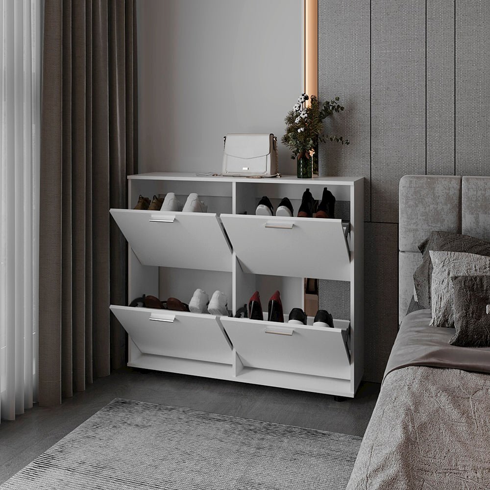 Deming Shoe Rack, Bedroom, Black. Picture 5