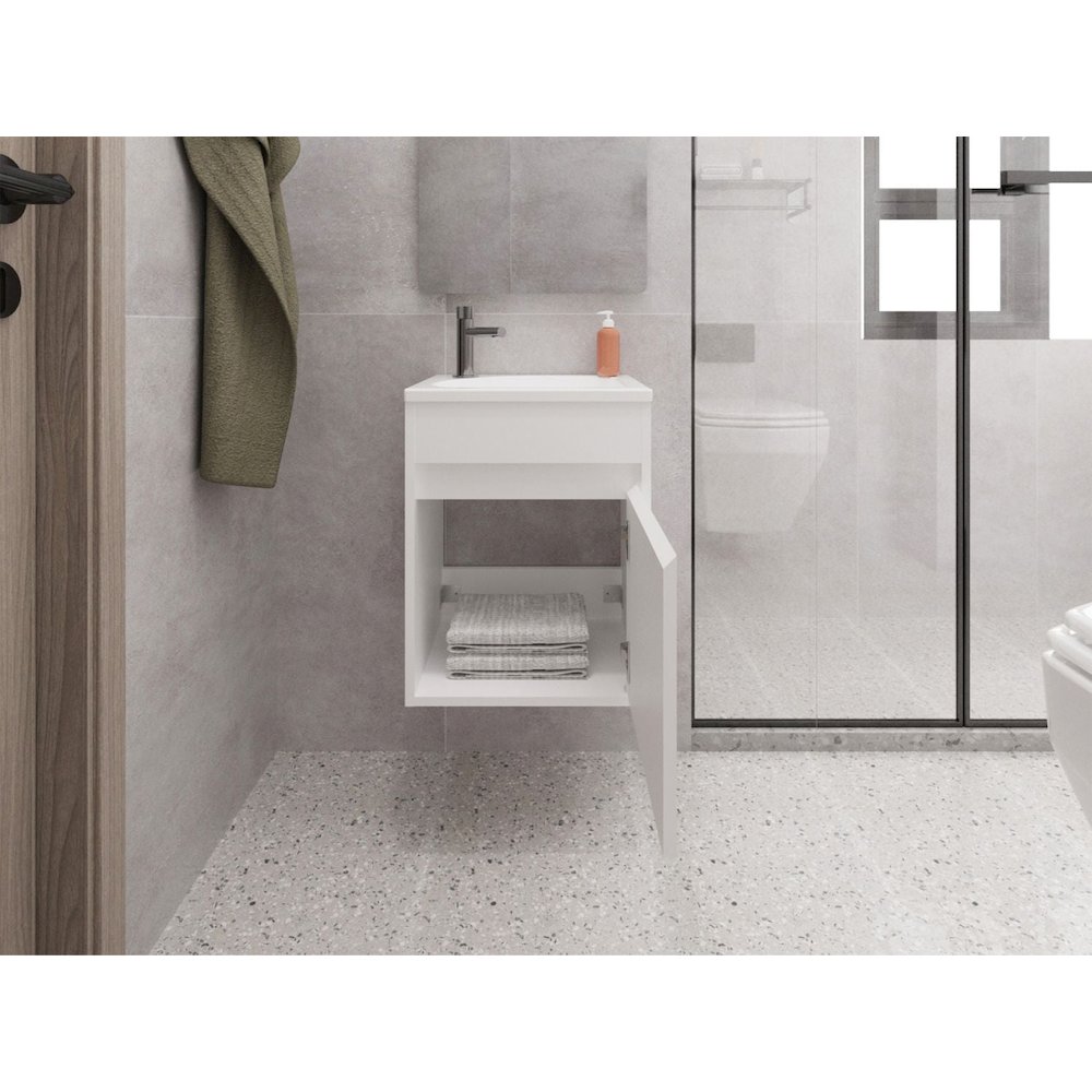 Sutcliffe Vanity Sink, Bathroom, White. Picture 7
