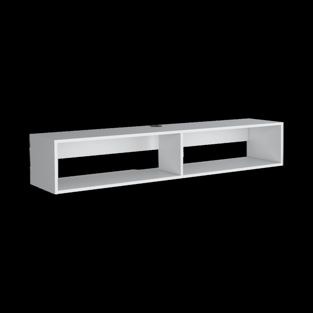 Floating Tv Stand Moore, Living Room, White. Picture 1