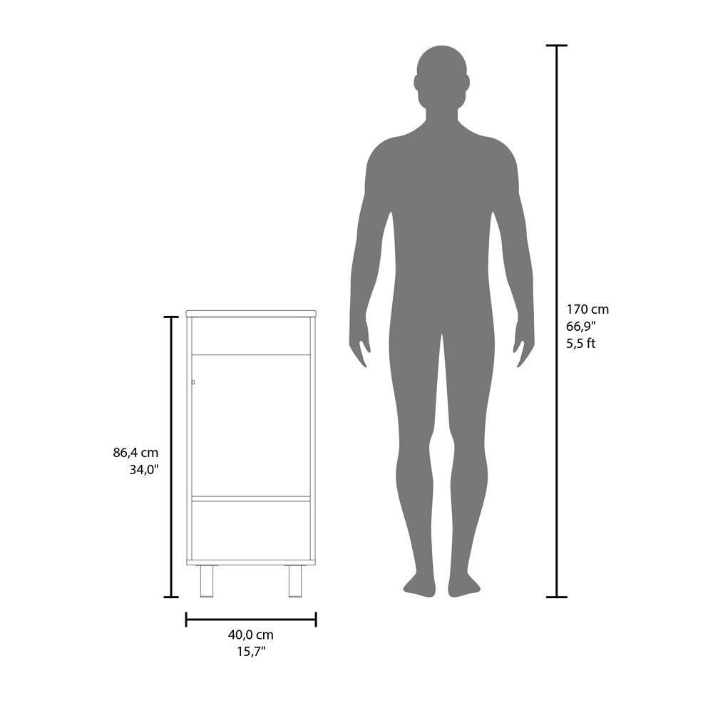 Vanity Sink, Modern Floor Cabinet, Single Door Storage,Manufactured Wood Finish. Picture 5