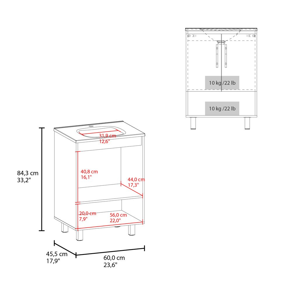 Conrad Bathroom Vanity Kronos Wengue, Modern Freestanding Sink Cabinet. Picture 6
