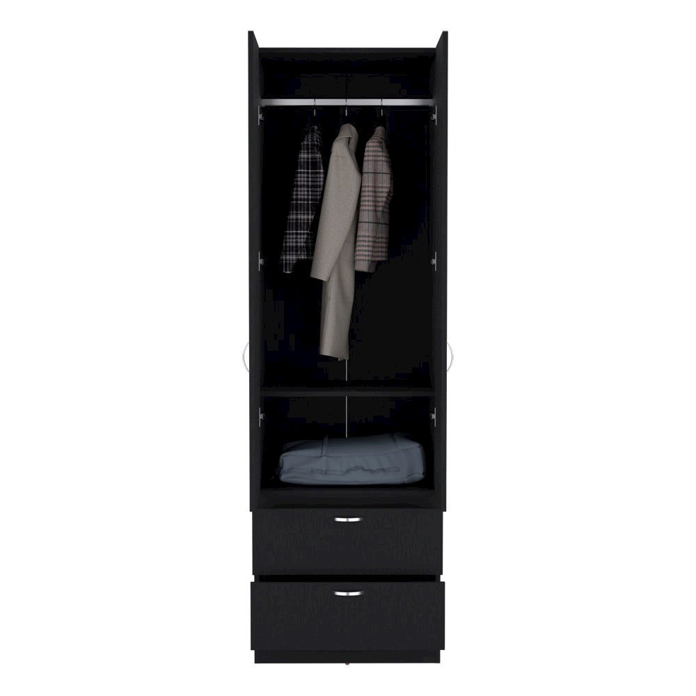 Armoire Marlton, Bedroom, Black. Picture 4