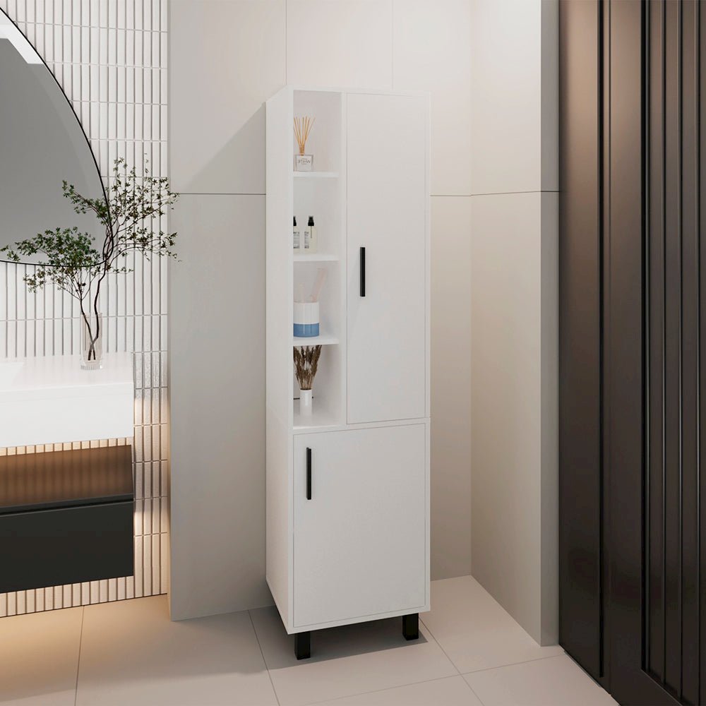 Delta Storage Cabinet, Bathroom, White. Picture 2