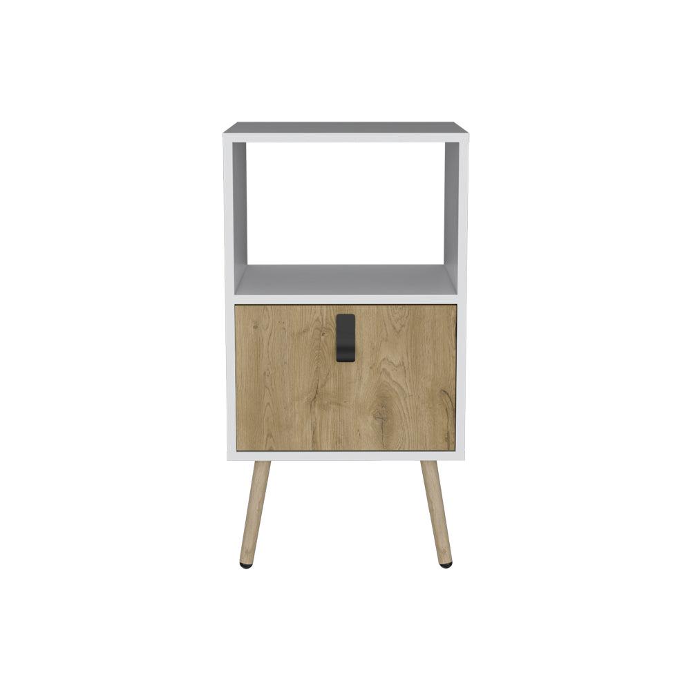 Nightstand A Magness, Living Room, White / Macadamia. Picture 1