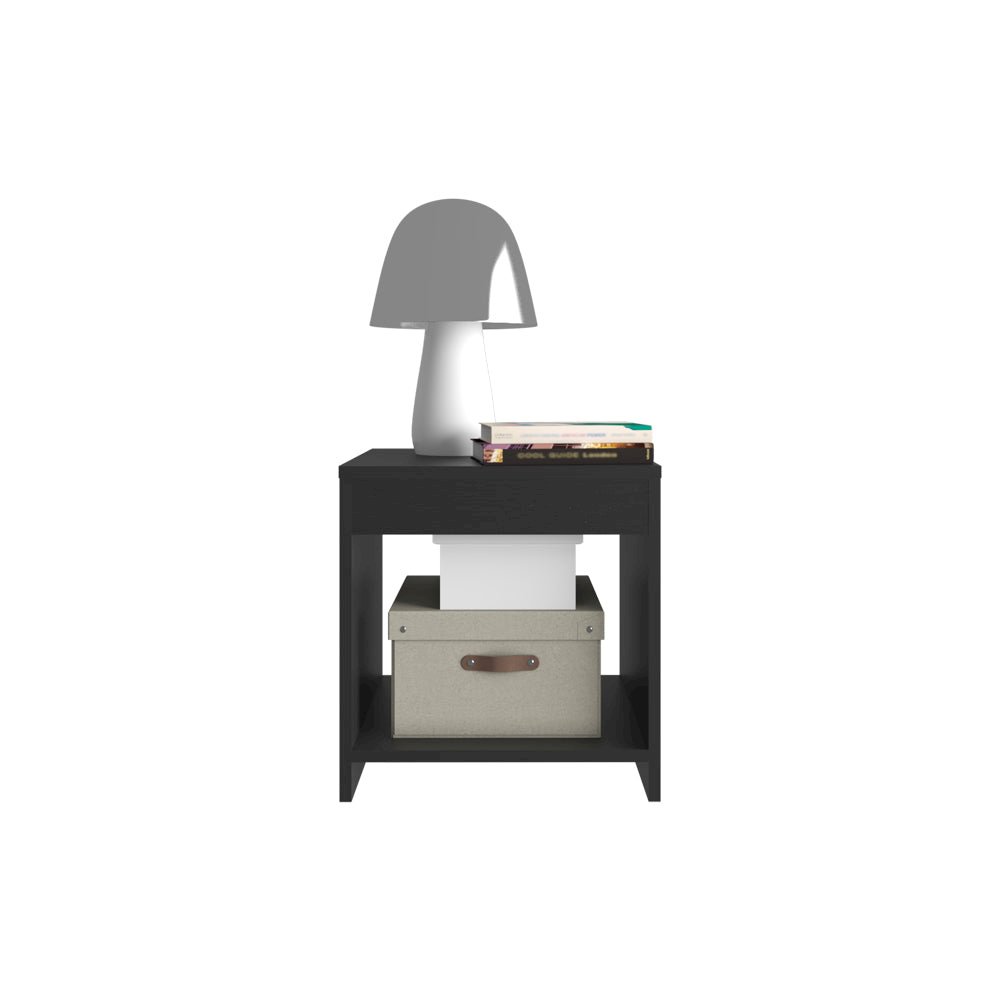 Nightstand Elaine, Bedroom, Black. Picture 3
