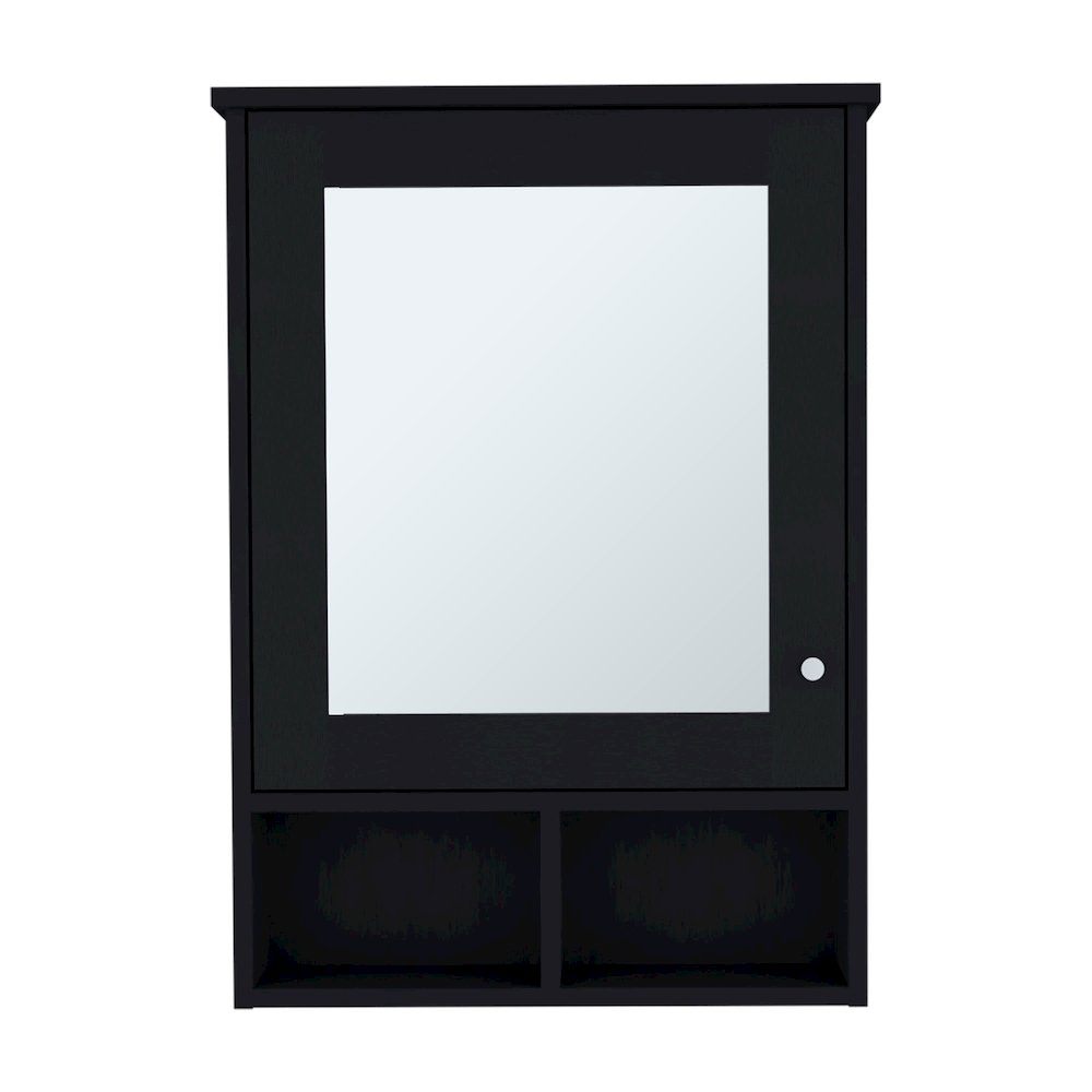 Medicine Cabinet Gibson, Bathroom, Black. Picture 1