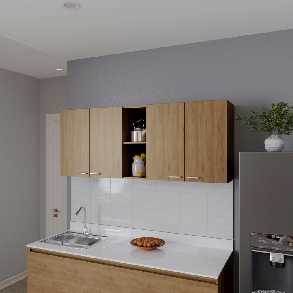 Wall Cabinet Ontario, Kitchen, Macadamia. Picture 4