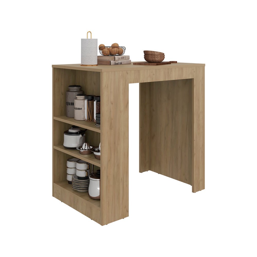 Kitchen Island Doyle Lavender Beige. Picture 1
