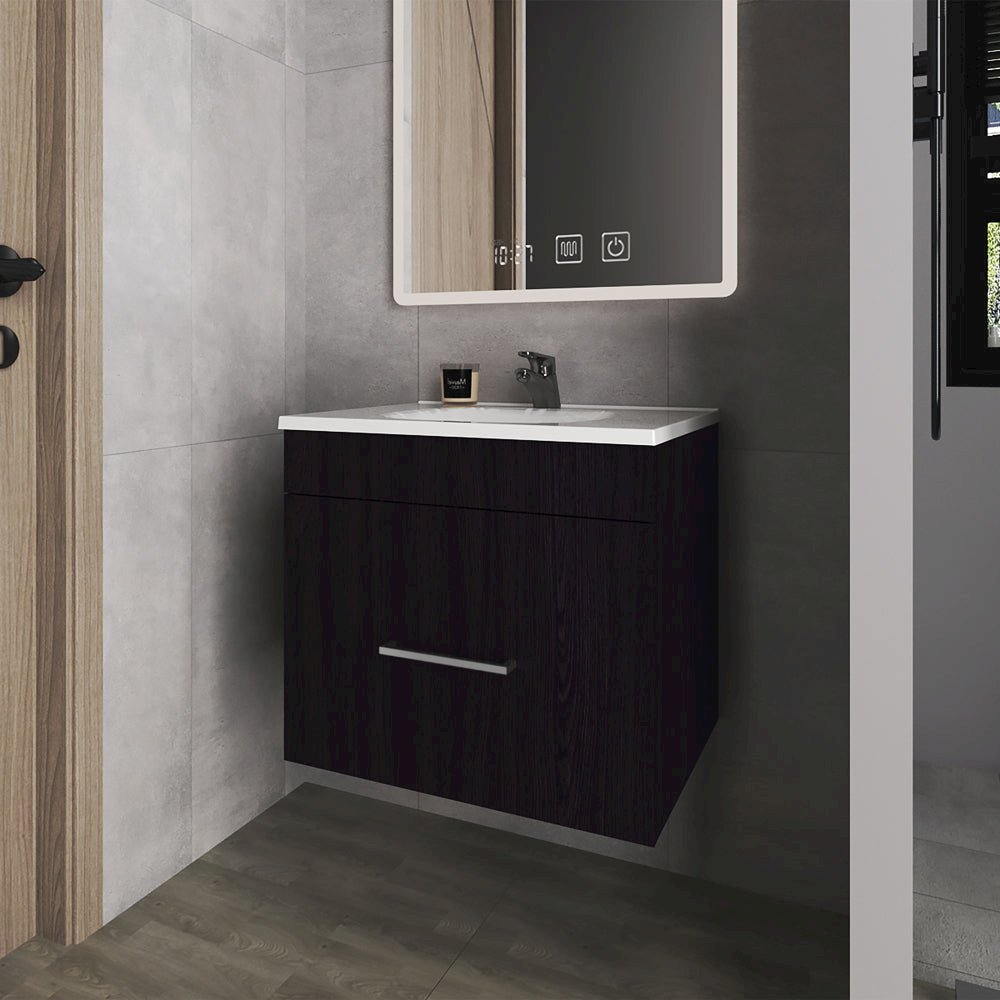 Arequipa Hatta Bathroom Vanity Kronos – Modern Floating Sink Cabinet. Picture 2