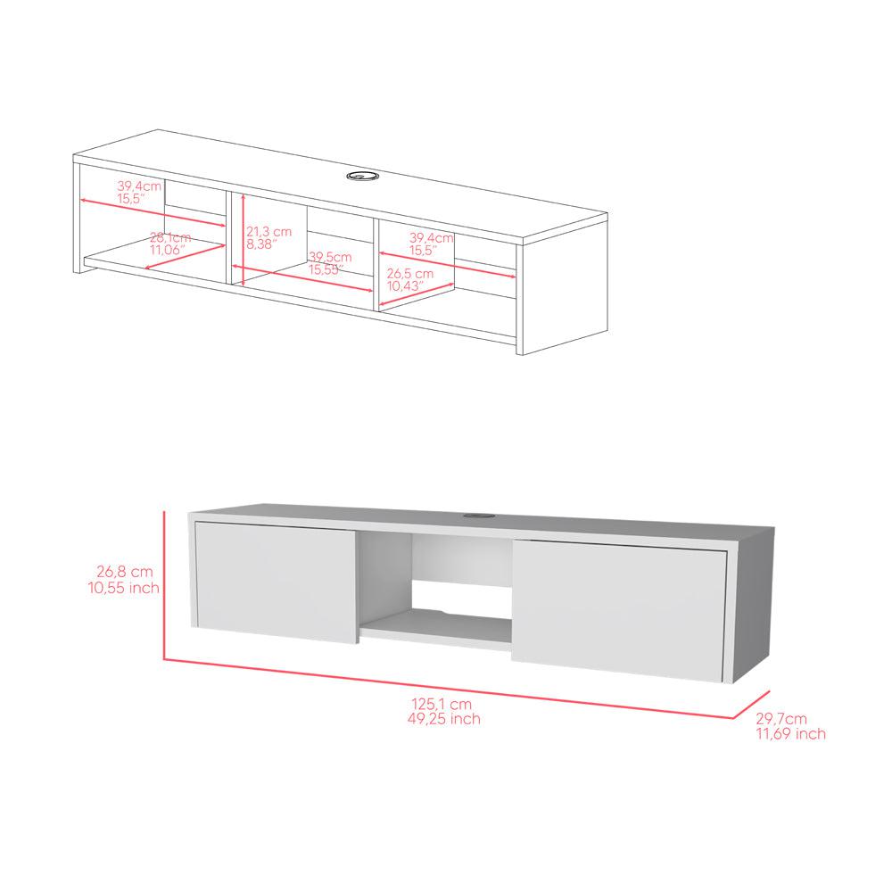 Tv Stand Watson, Living Room, White. Picture 3