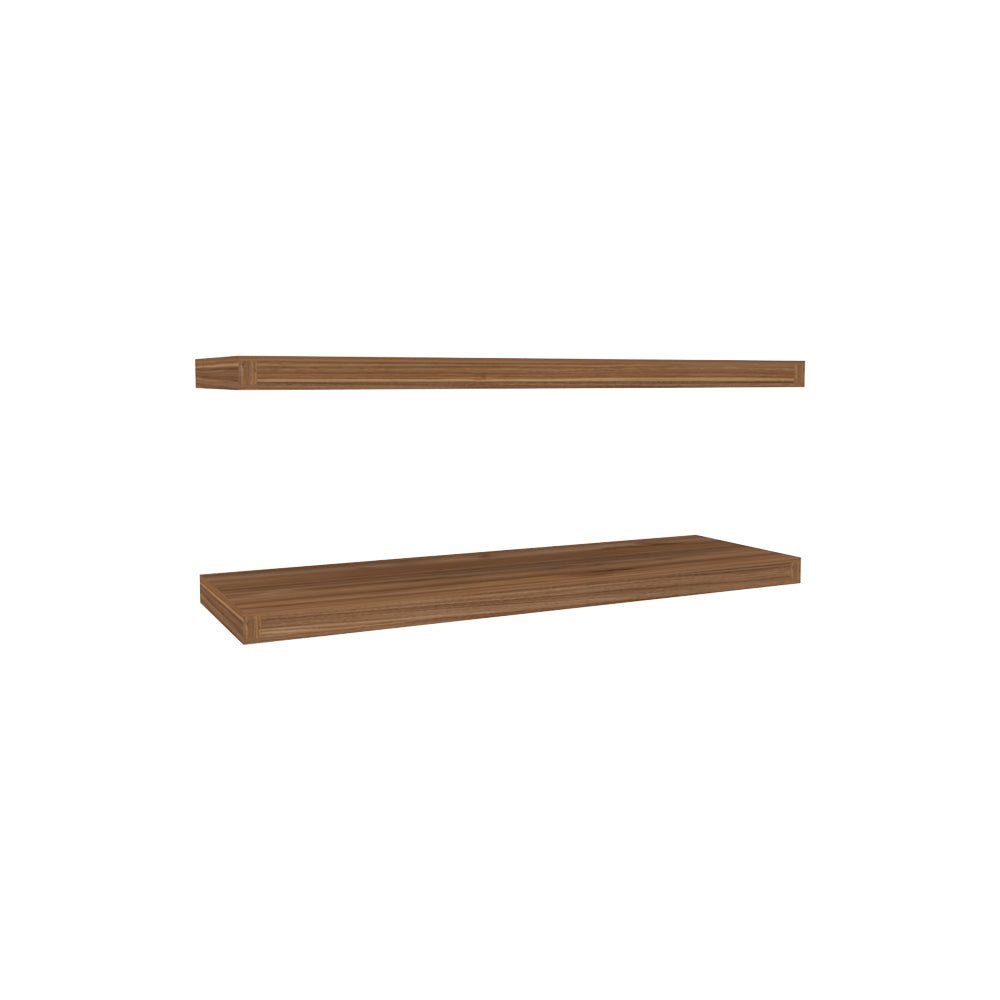 Floating Shelf Dallas, Living Room, Mahogany. Picture 6
