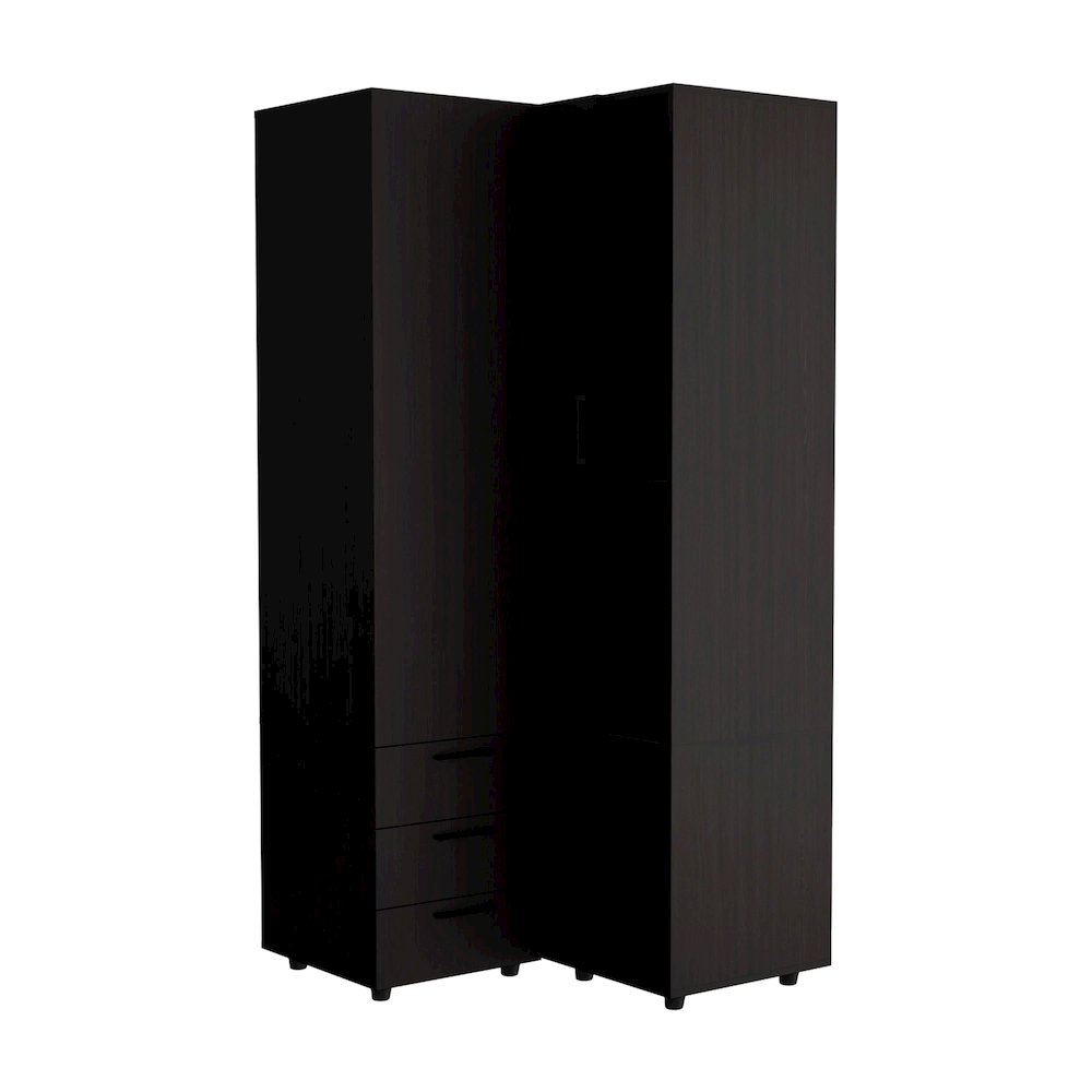 Ursine Armoire, Bedroom, Black. Picture 1