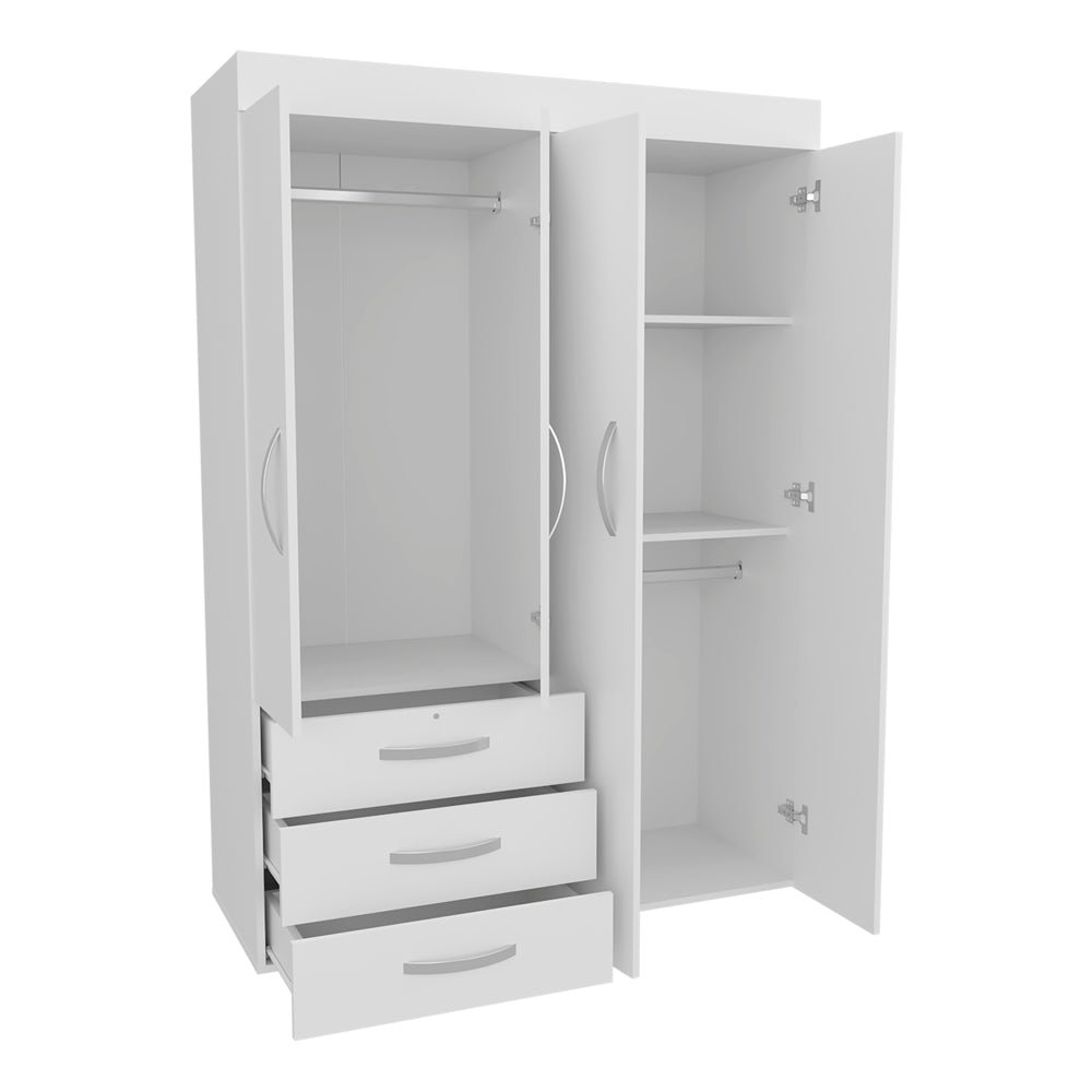 Mobile Velvet Armoire, Bedroom, White. Picture 6