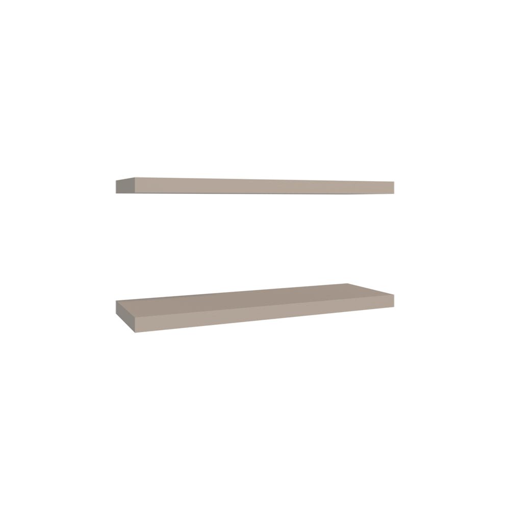 Floating Shelf Dallas, Living Room, Taupe. Picture 6