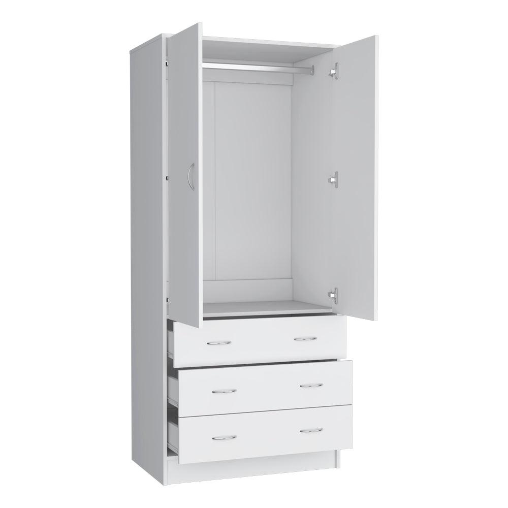 Armoire Ramey, Bedroom, White. Picture 6