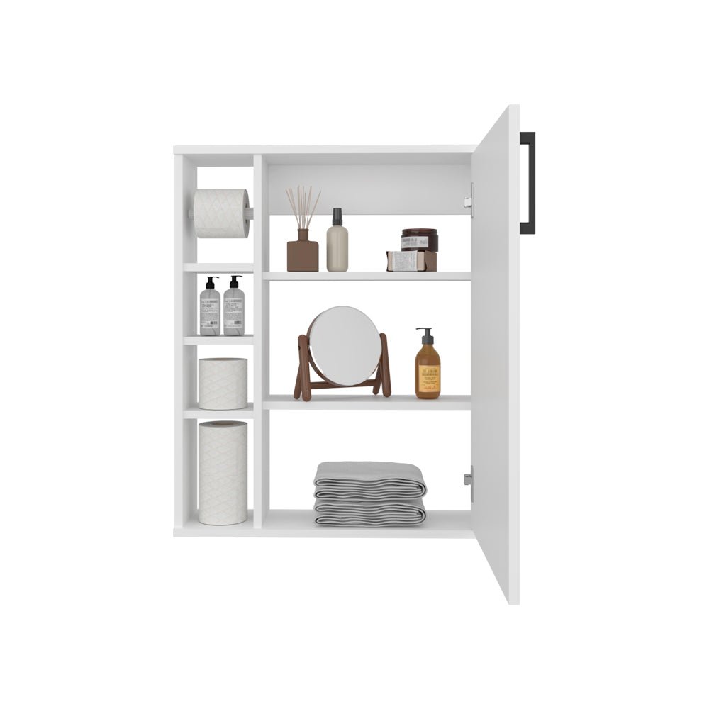 Medicine Cabinet, Manufactured Wood Finish, Sliding Door, Adjustable Shelves. Picture 2