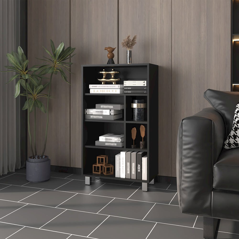 Bookcase Midway, Office, Black. Picture 7